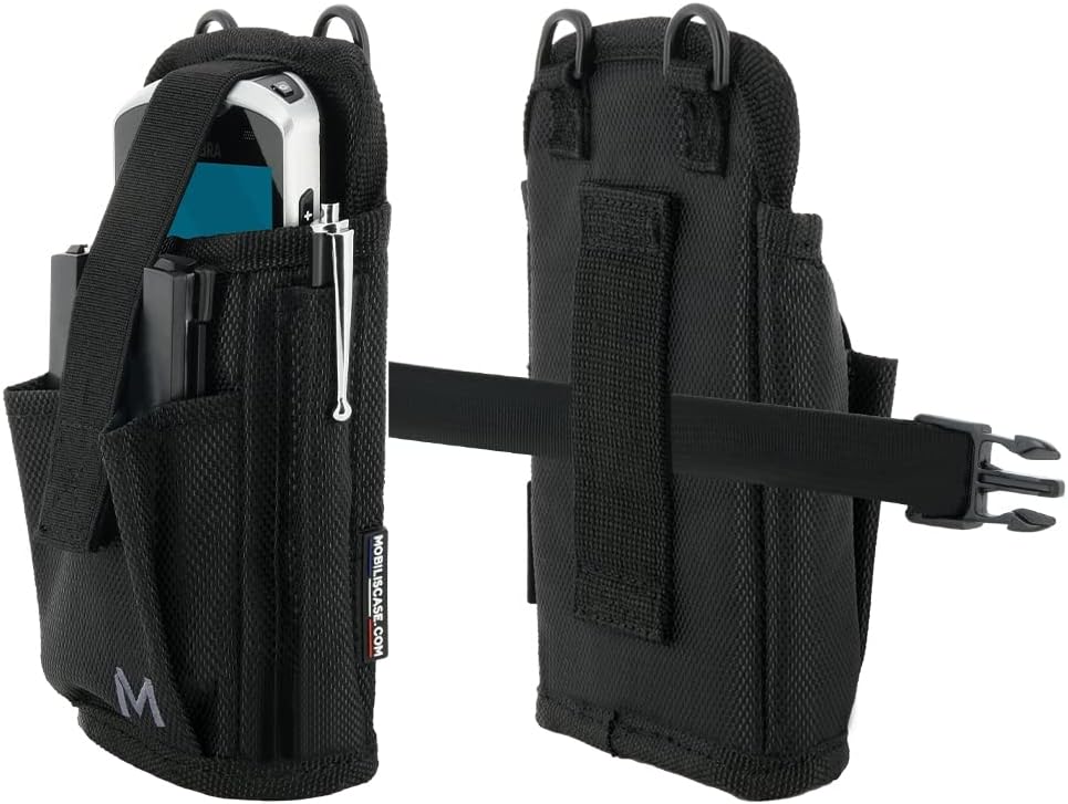 MOBILIS Holster for Handheld Mobile Computer & Smartphone with Belt, Hands-Free System, Carrying Case Pouch, Size S