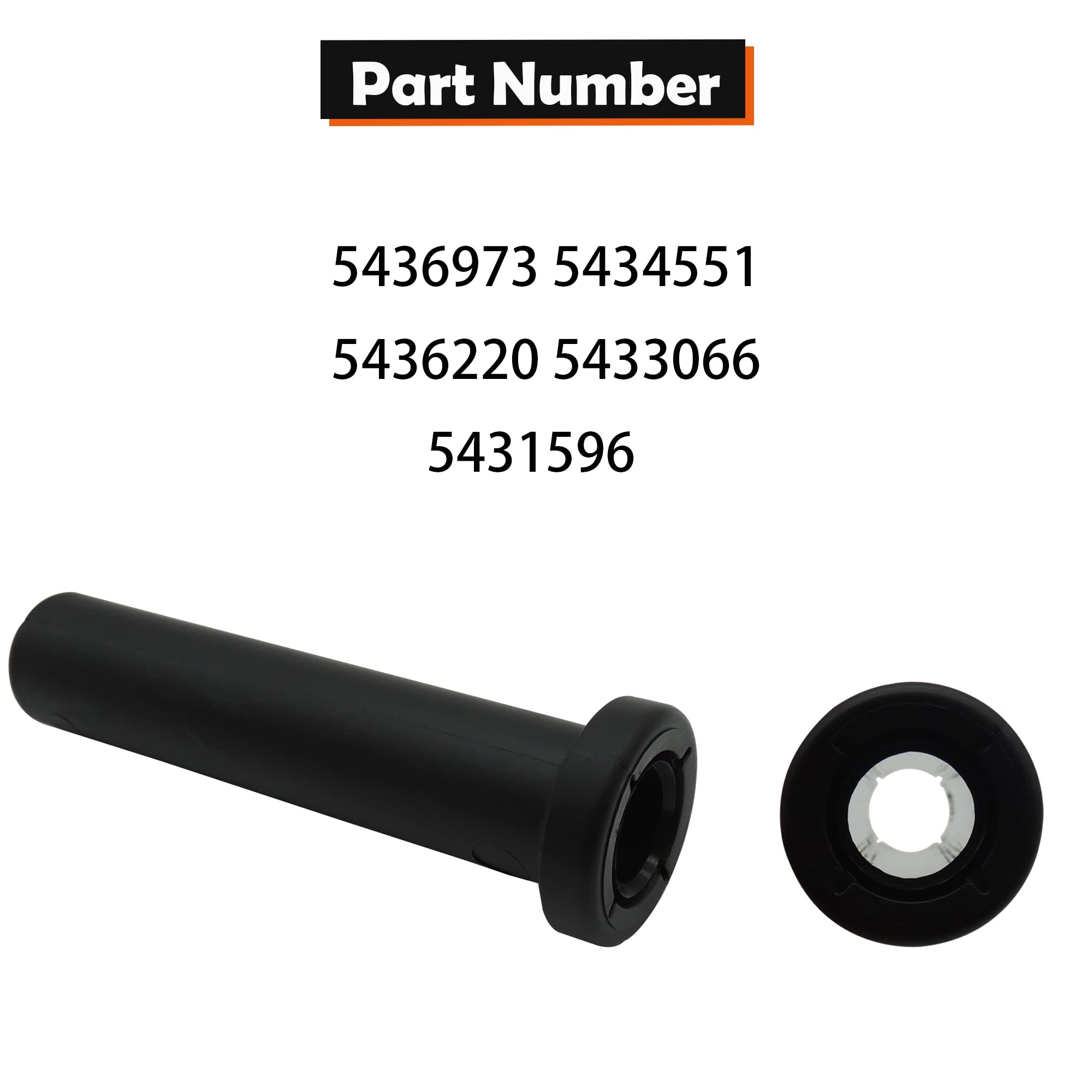 HiSport A-Arm Long Bushing Kit - 4PCS Replacement For Polaris RZR, Sportsman, Scrambler Models - View #3