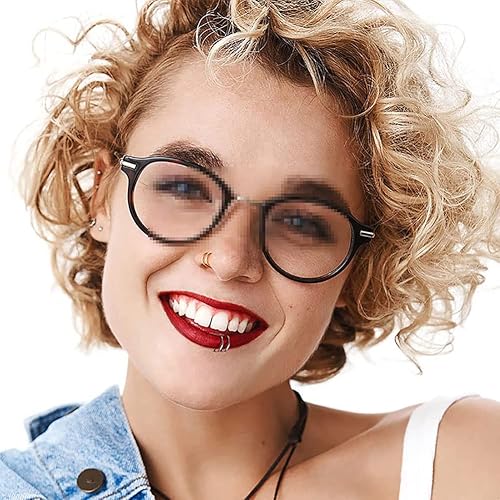 Miniatura 6 de Piercing de aro doble para nariz, labio, piercing para cartílago nasal, piercing individual de doble espiral, aretes de nariz unisex, Acero