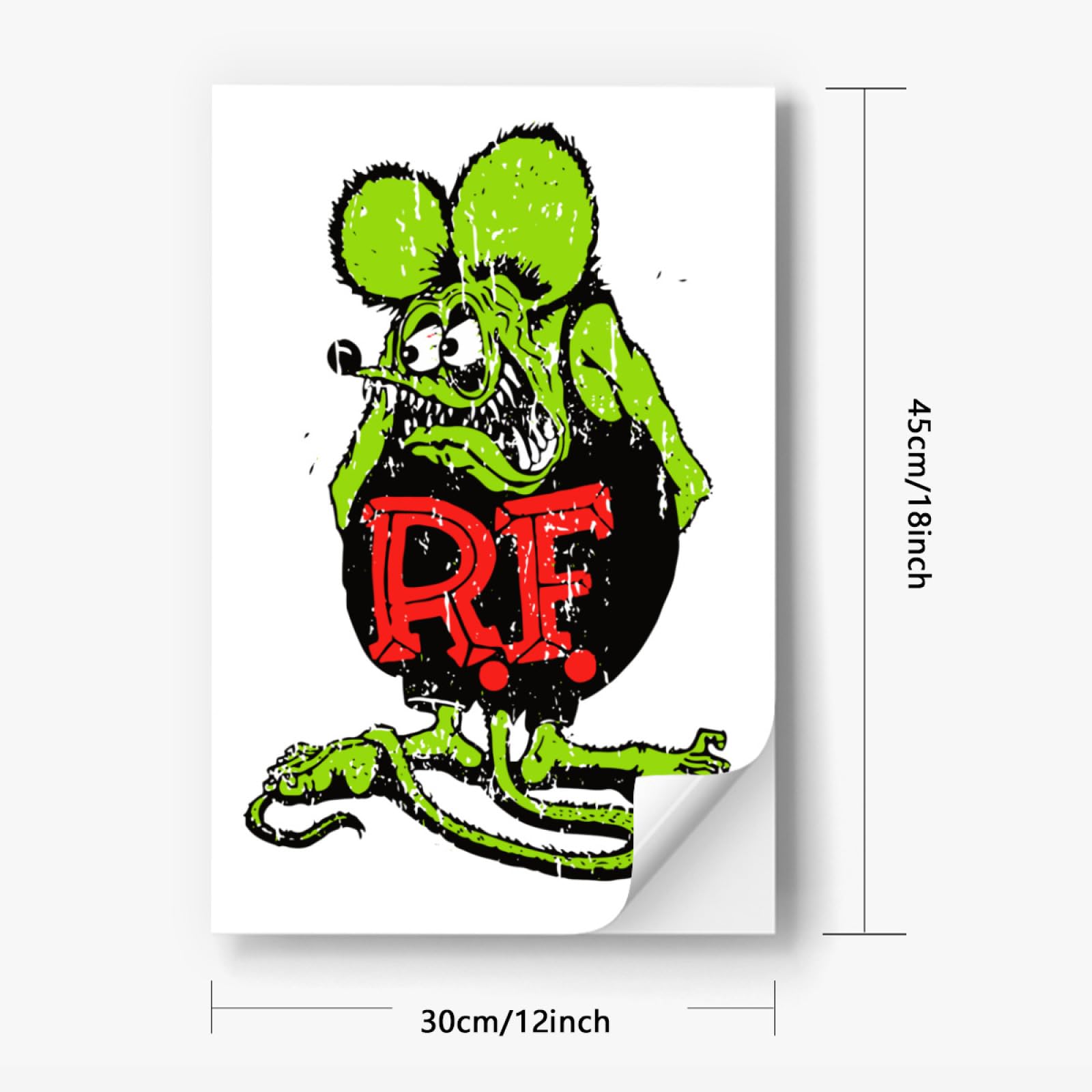 Amazon｜ウォールステッカー ラット フィンク Rat Fink シール式