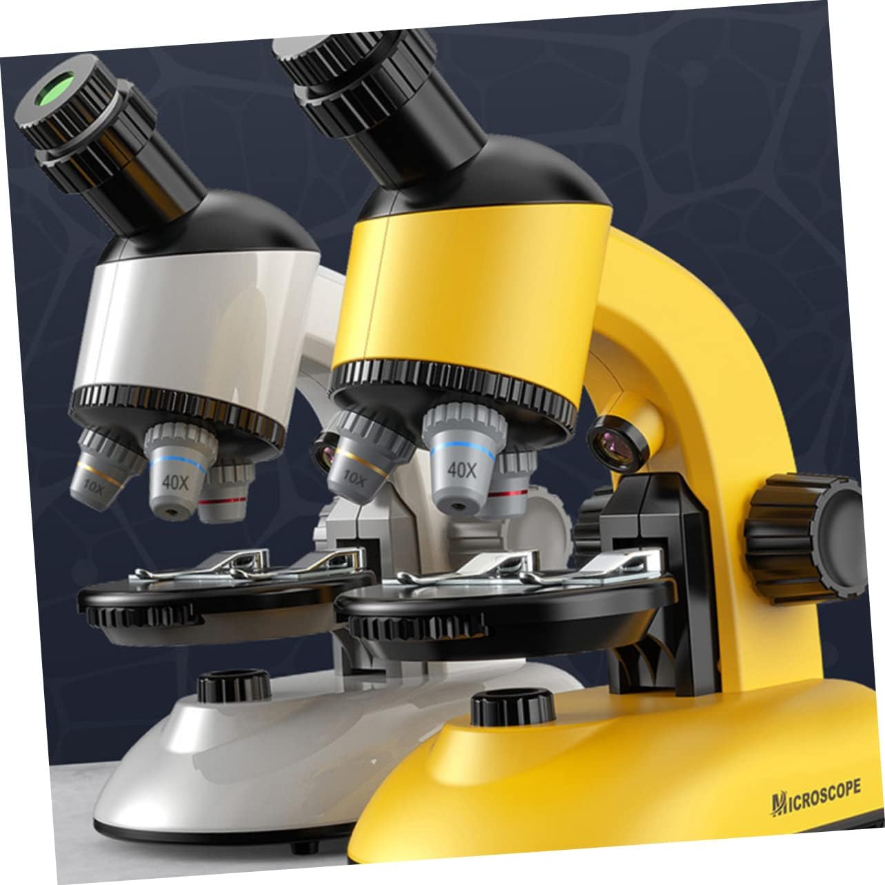 Tofficu 1set Boy Girl Microscope Rotatable Microscope for Science Experiments Educational Tool for Boys and Girls Viewing of Specimens for Home and School Use