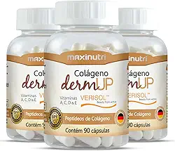Colágeno Hidrolisado DermUp Verisol - 3 unidades de 90 cápsulas - Maxinutri