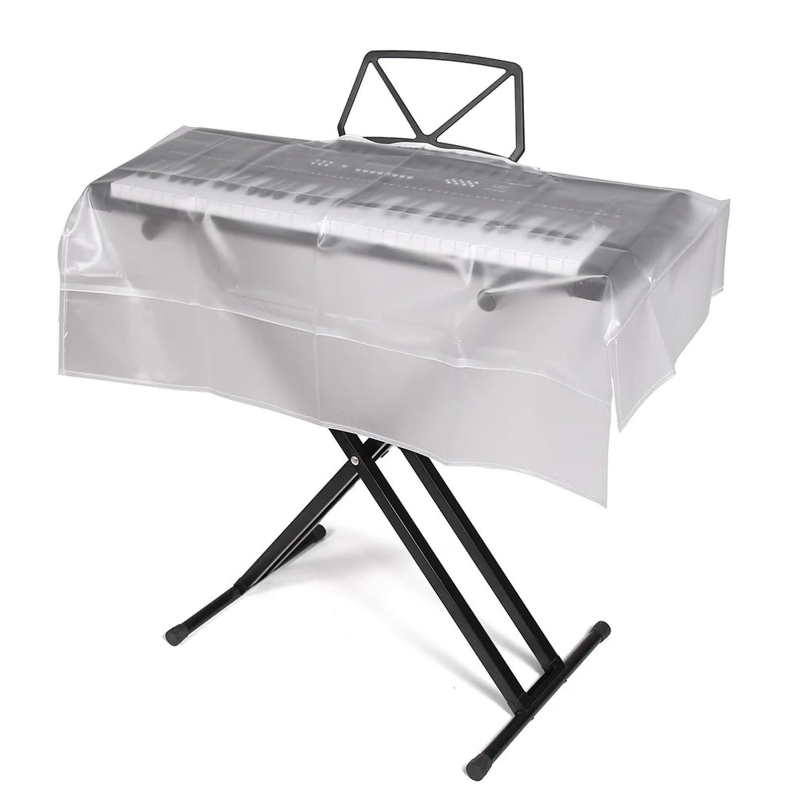 Piano Numérique Antipoussière Couverture Housse de clavier transparente givrée for Piano, 61/88 touches, protection numérique contre la poussière for électronique(88 Keys)