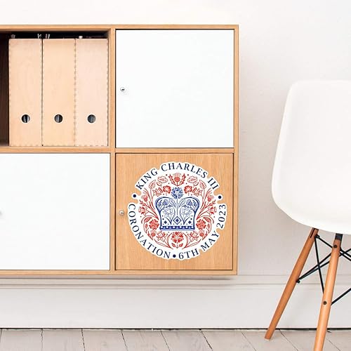 Miniatura 2 de Azeeda Large 210mm 'King Charles Coronation Emblem' Permanent Sticker Decal for CarsWindowsBinsWalls etc (DW00083794)