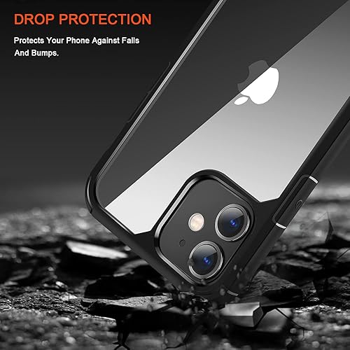 Miniatura 3 de TENDLIN Compatible con iPhone 11, funda protectora de parachoques suave y transparente (negro)