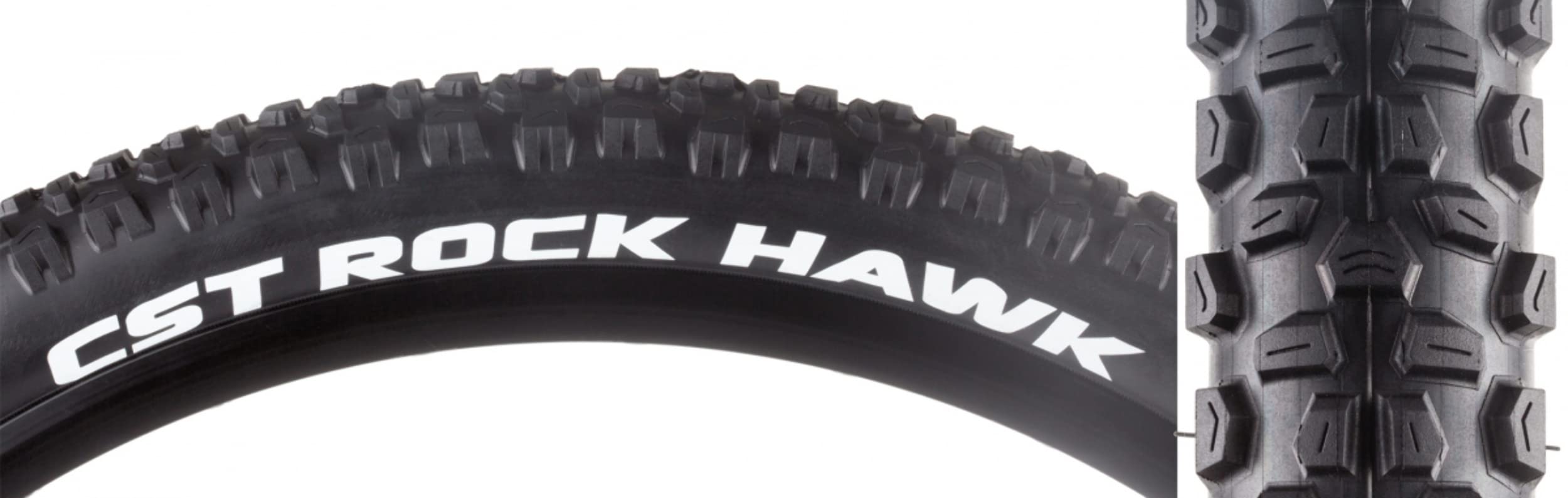 CSTPremium Rock Hawk Clincher Tire, 27.5x2.25, Black, Wire, Sc