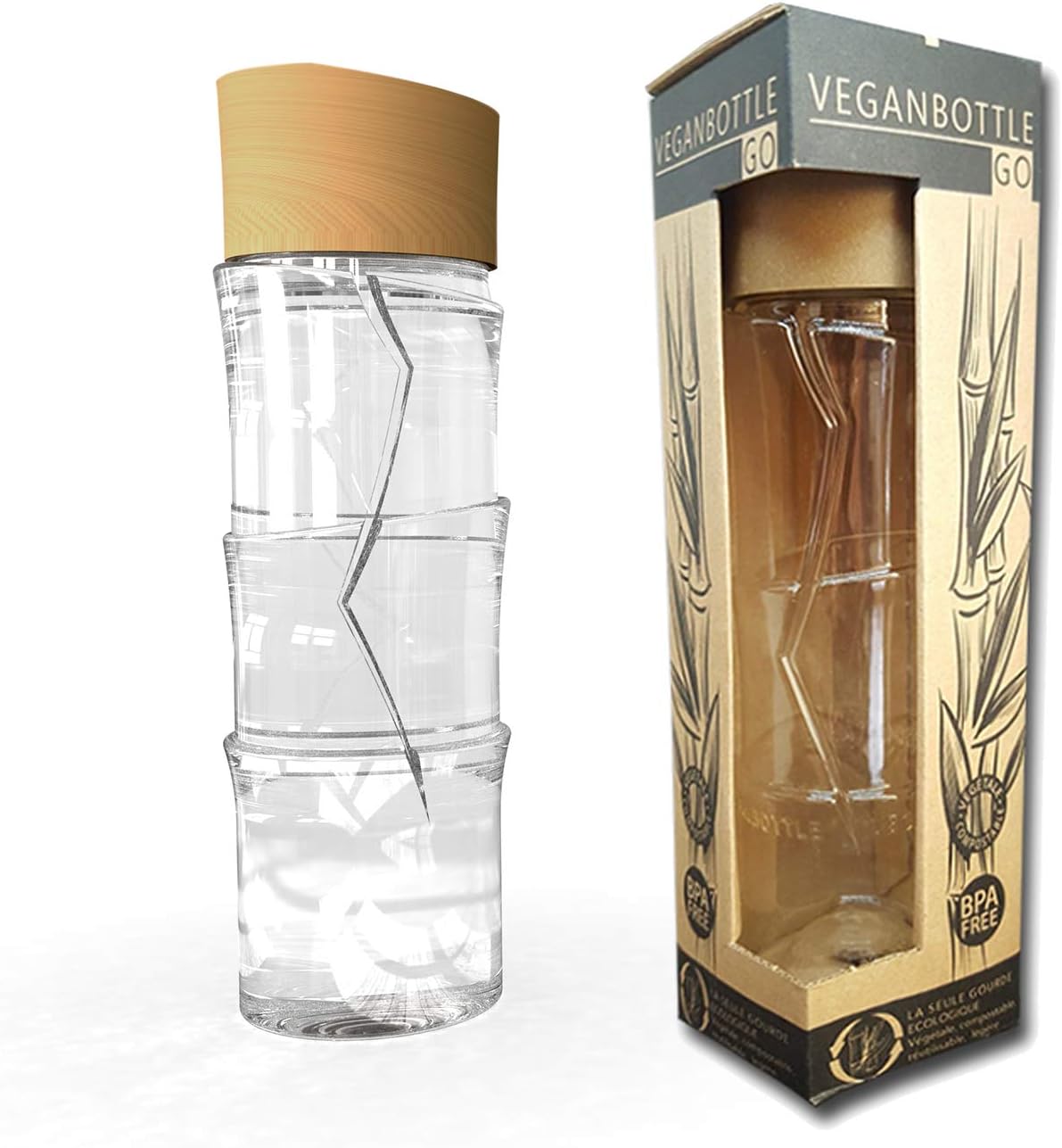 VEGANBOTTLEGO Organic Compostable Water Bottle
