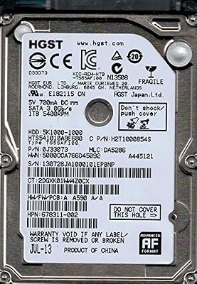 hts541010 a9e680 P/N: 0j33073 MLC: da5286 HGST 1tb