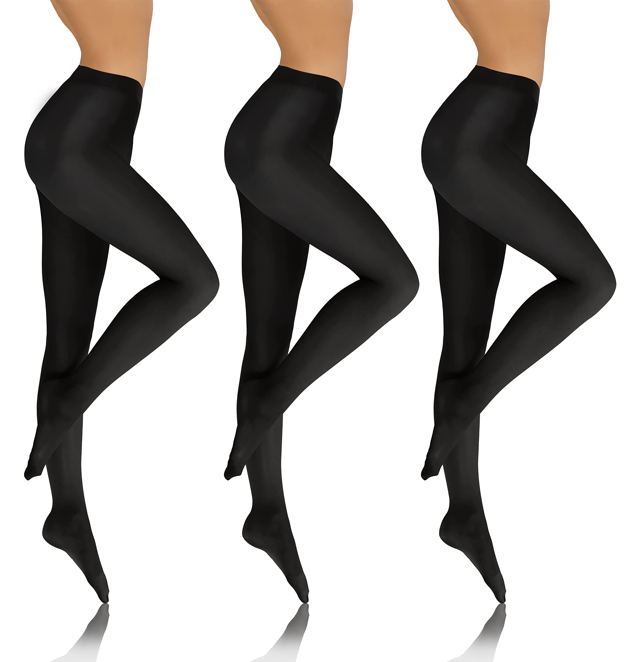 Sesto Senso 3 Pack Tights Women Opaque 70 Den Microfibre 4 L Aviro