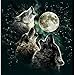 Produktbild Fipart DIY Diamant-Malerei Kreuzstich Bastelset,Wohnzimmerwandaufkleber Dekor,Wolf(14X14inch/35X35CM)