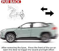 Vista 3 de Modelo de Coche 1/32 RAV4 Aleación Fundida a Presión Coche de Juguete Coleccionable con Luz y Sonido Vehículo de Juguete la Puerta se Puede Abrir