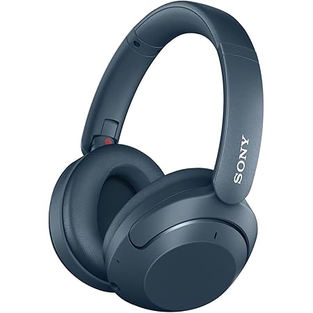 (Refurbished) Sony WH-XB910N Extra BASS Noise Cancelling Headphones, Wireless Bluetooth Over Ear Headset with Microphone and Alexa Voice Control, Google Fast Pair & Swift Pair, 30 Hours Battery Life- Blue