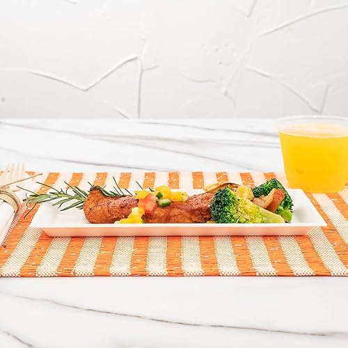 Miniatura 4 de Restaurantware Pulp Tek - Platos desechables de 9.5 pulgadas, 100 platos de bagazo sostenibles  Platos de fiesta grandes de bagazo blanco