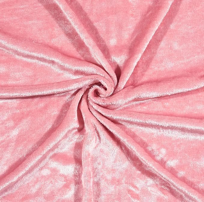Image of Amazing Super Soft Double Bed Woollen Quilt Cover, 310TC Warm Duvet Cover, Woolen Duvet Cover /Rajai Cover /Blanket Cover /Quilt Cover King Size=90x100 Inches, Winter Blanket Cover (Peach Pink)