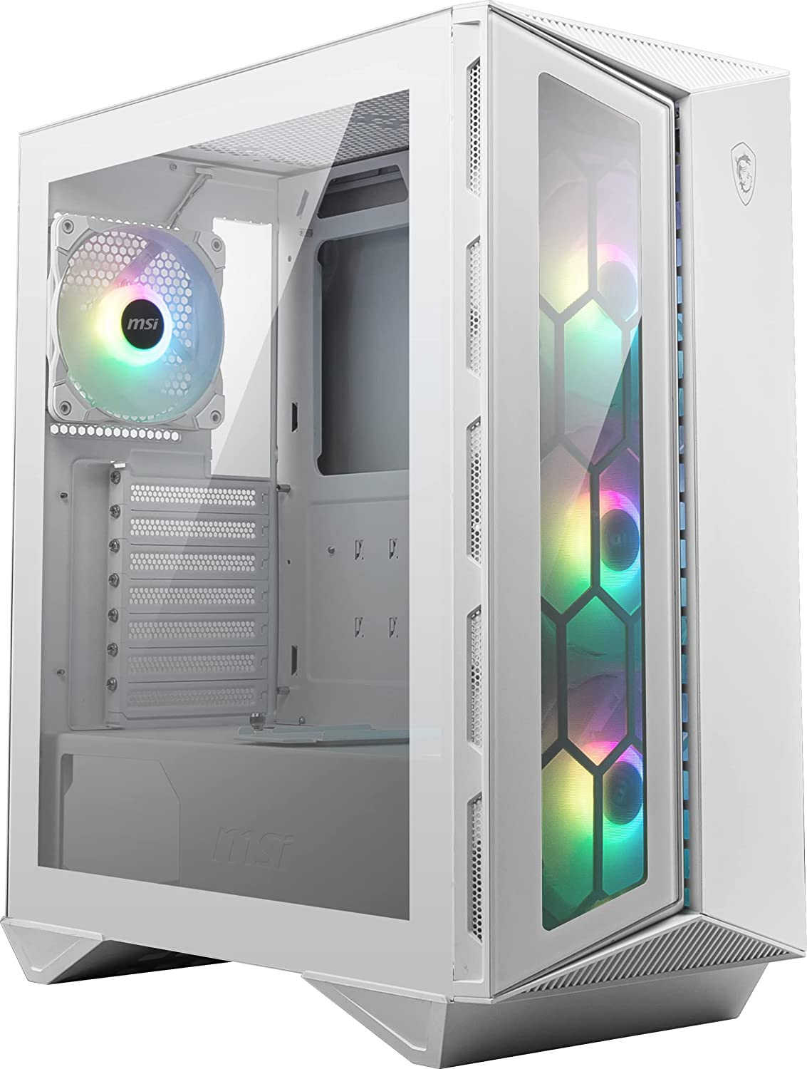 Amazon.co.jp: MSI PCケース MPG GUNGNIR 110R WHITE ミドルタワー 