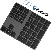 Rytaki Bluetooth Numerikus Billentyűzet - 34 Gombos Vezeték Nélküli Számpad, Újratölthető, Windows Kompatibilis Laptophoz, Tablethez 1