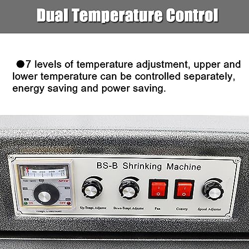 Haywhnkn JH02151 Heat Shrink Tunnel Packaging Machine Heat Tunnel Shrink Wrap Machine Mesh Type Electric Tunnel Packaging Equipment 220V 5.5Kw thumb #2