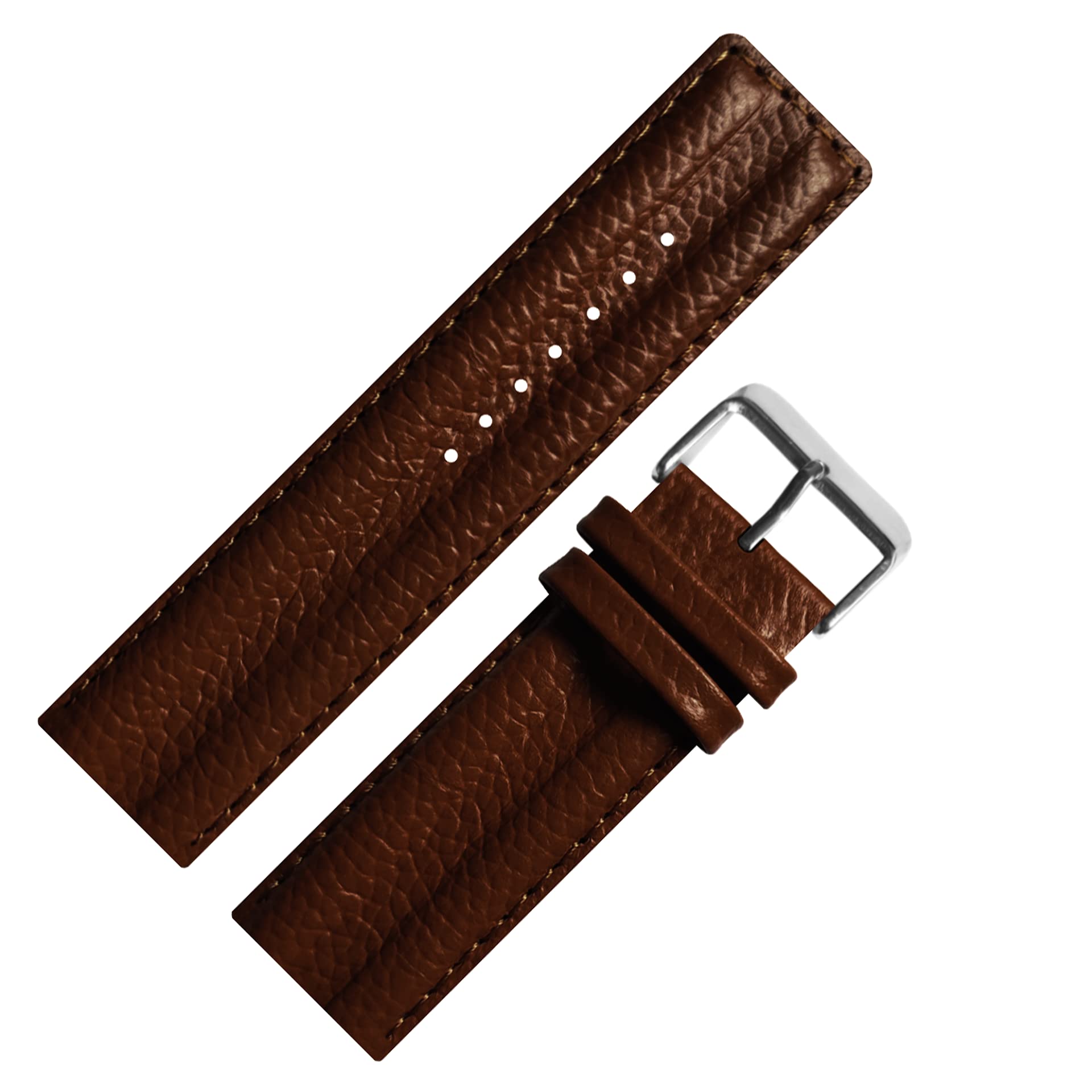 DBLACK MATSUGE Premium Leather Watch Straps, Pebble Pattern, With 2 Hump Design, 22mm Leather Watch Strap // For 20mm, 22mm, or 24mm Premium Leather Watch Bands (Choose Your Size & Color) (Brown, 22mm) (B0D49YMY1L) Amazon Price History, Amazon Price Tracker
