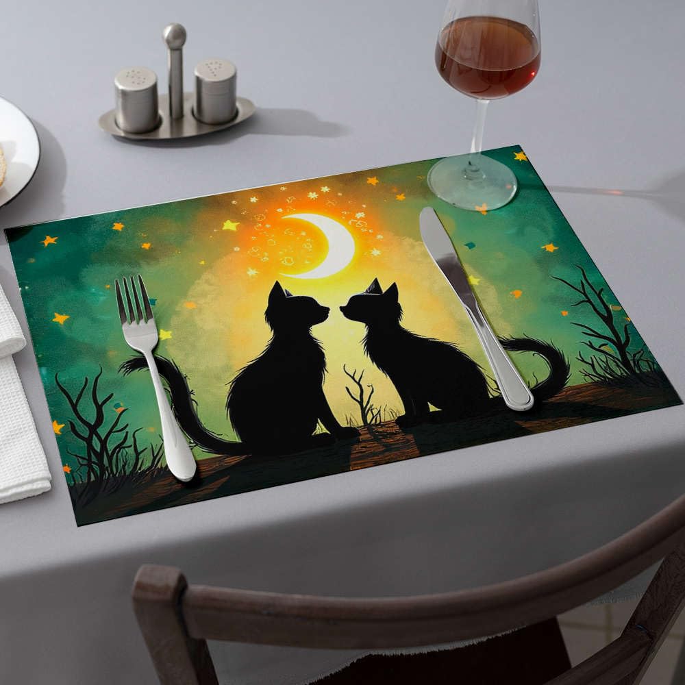 Tapis en silicone pour comptoir de cuisine et sets de table salle à manger 6 pièces