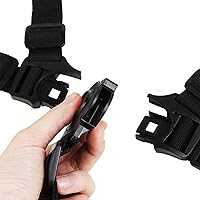 Vista 4 de Cinturón de seguridad de 5 puntos para cochecito, cochecito, cochecito, protección segura, correas ajustables para silla alta para bebé, cinturón