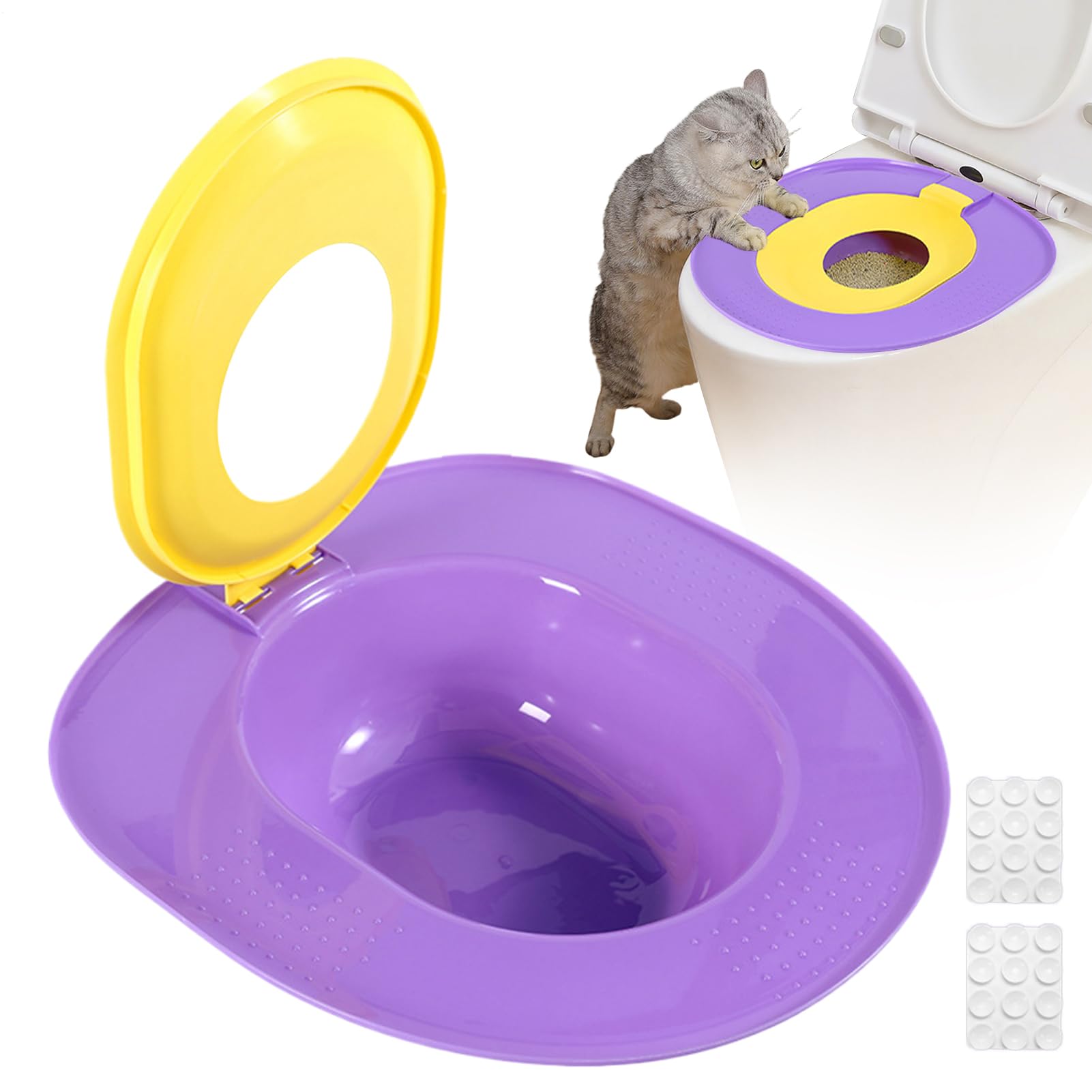 Inodoro para gatos portátil y orinal reutilizable para viajes con cachorros en casa