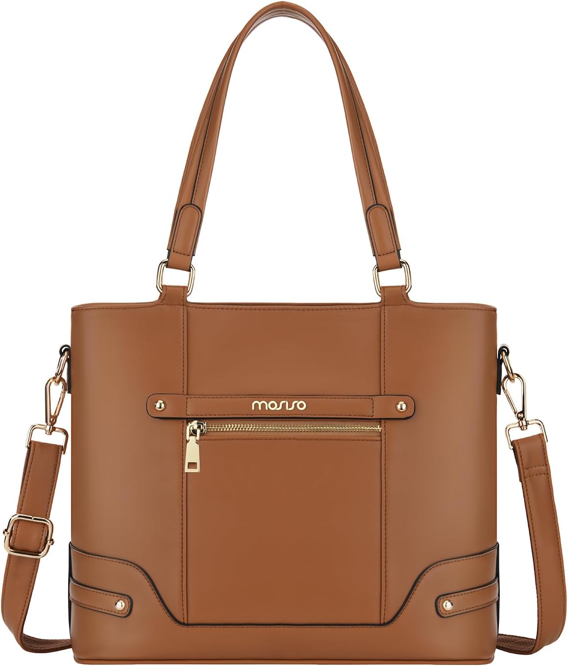 MOSISO Soft PU Leather Satchel Purses for Women, Stylish Shoulder Tote Bag