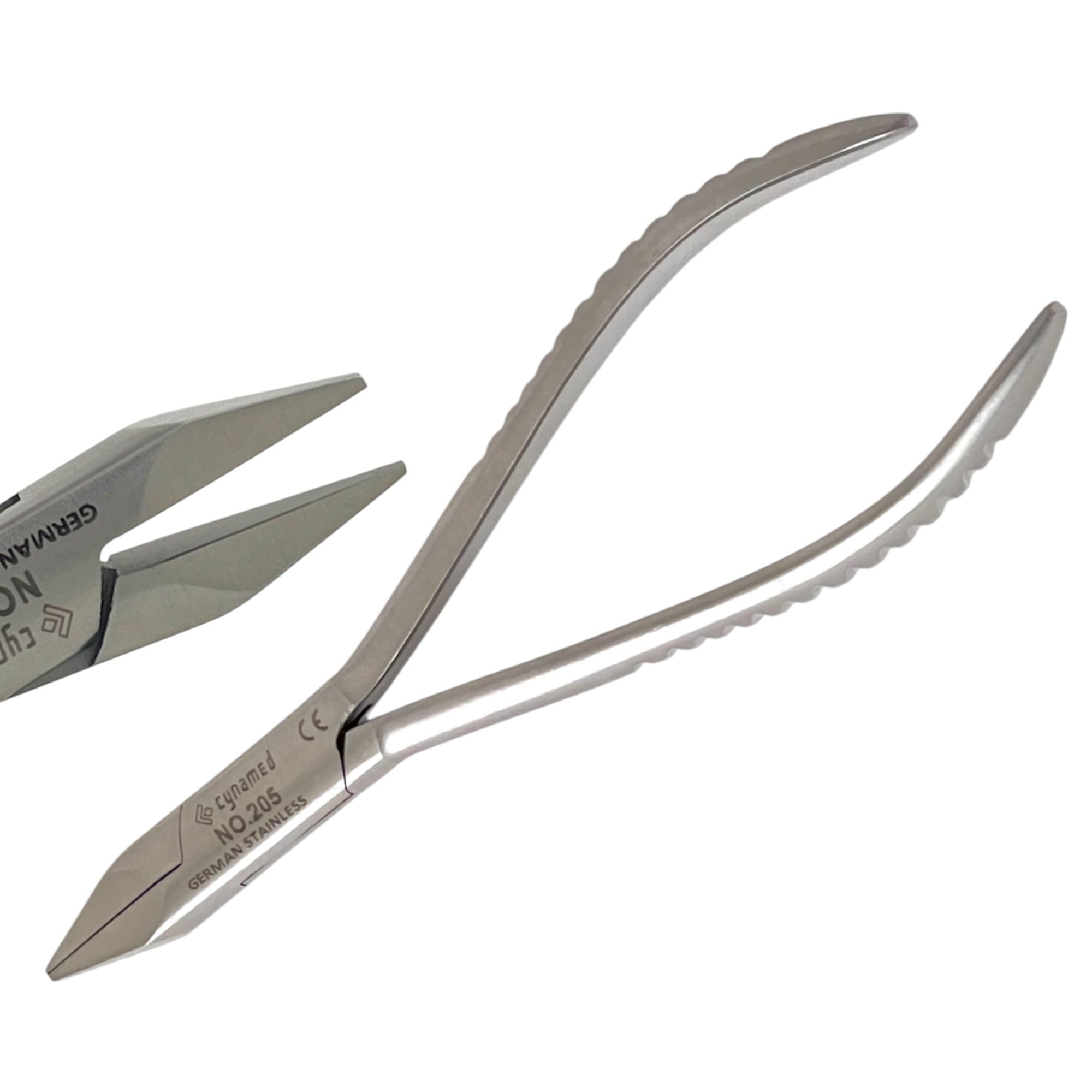 5.5in Dental Pliers for Adjusting, Bending, Loop Forming, and Clasp Making Ortho Wire - Dental Brace Wire Pliers | German Stainless Steel (No. 205-5.5