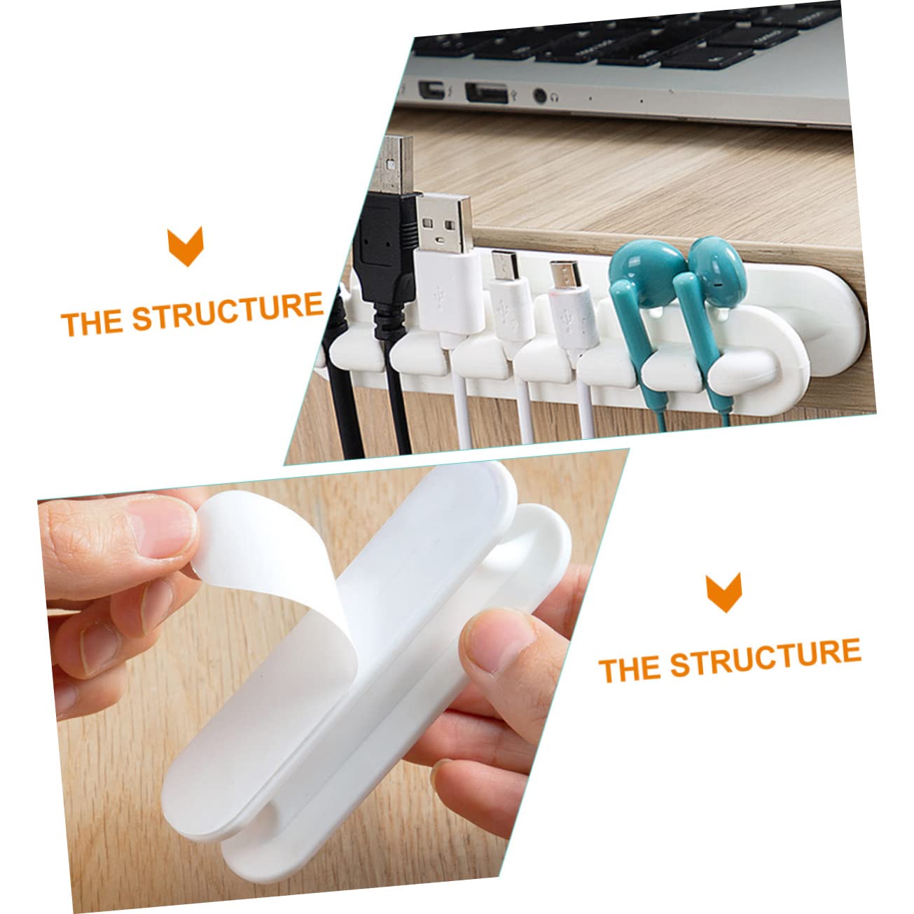 DOITOOL 6stücke Kabelclips Selbstklebend Praktischer Kabelorganizer Für Schreibtisch Usb-kabel Für Effizientes Kabelmanagement Aufbewahrung Und Audiokabeln