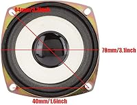 Vista 6 de V BESTLIFE 3 pulgadas 4ohm 5W mini altavoz de audio de frecuencia completa para caja de sonido multimedia