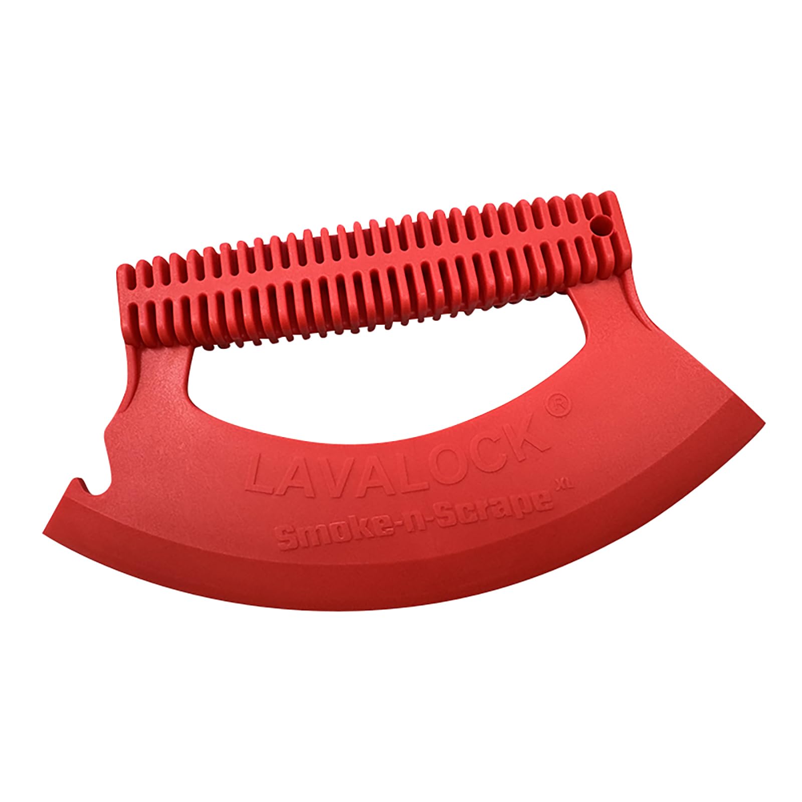 Smoke-n-Scrape XL Grill Smoker Scraper BBQ Residue Remover Cleaning Tool for Weber Kettle, WSM, BGE, Kamado Cooker, Oklahoma Joe's - Porcelain Safe