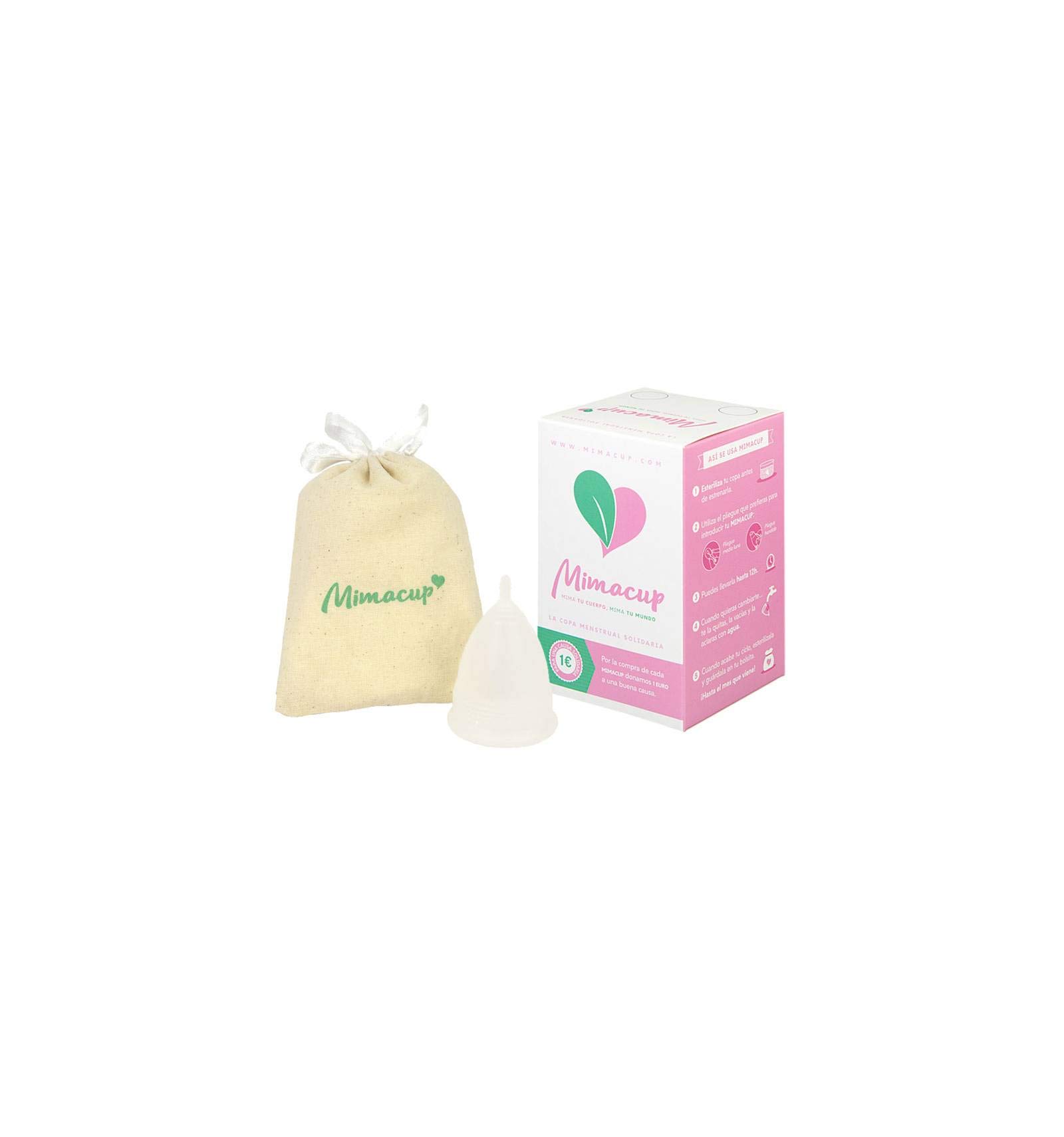 Copa menstrual, Transparente, talla L