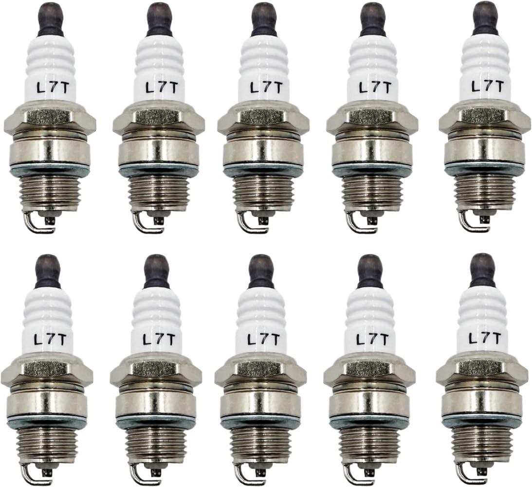 Reemplazo de bujía L7T para herramientas de jardín con motor de 2 tiempos, incluidos cortabordes, cortasetos y sopladores de hojas(40pcs)