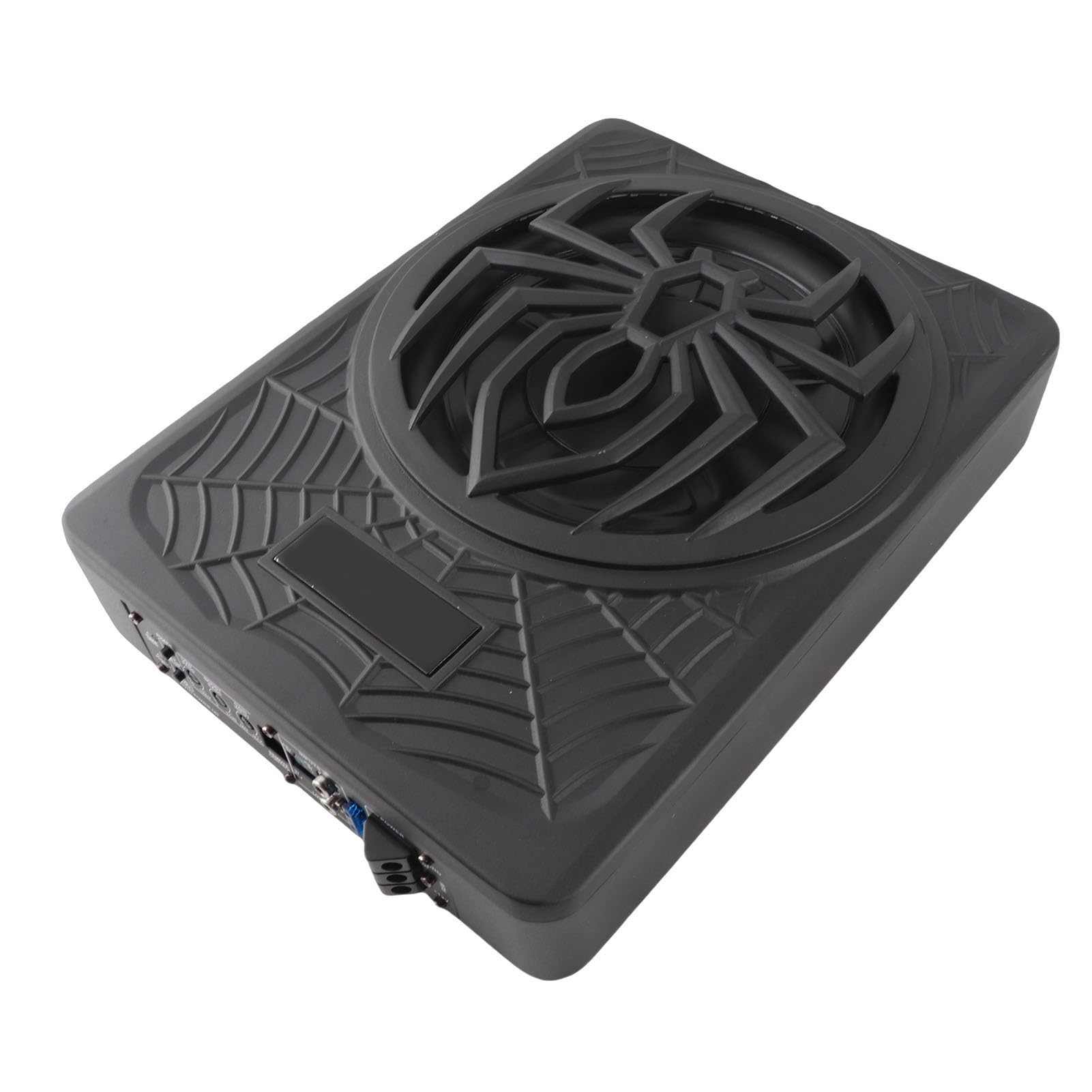 Bediffer Subwoofer Delgado para Debajo del Asiento para Automóvil de 800 W con Amplificador Incorporado y Luces LED para una Experiencia de Sonido Mejorada en los Automóviles (Aplicación arcoíris)