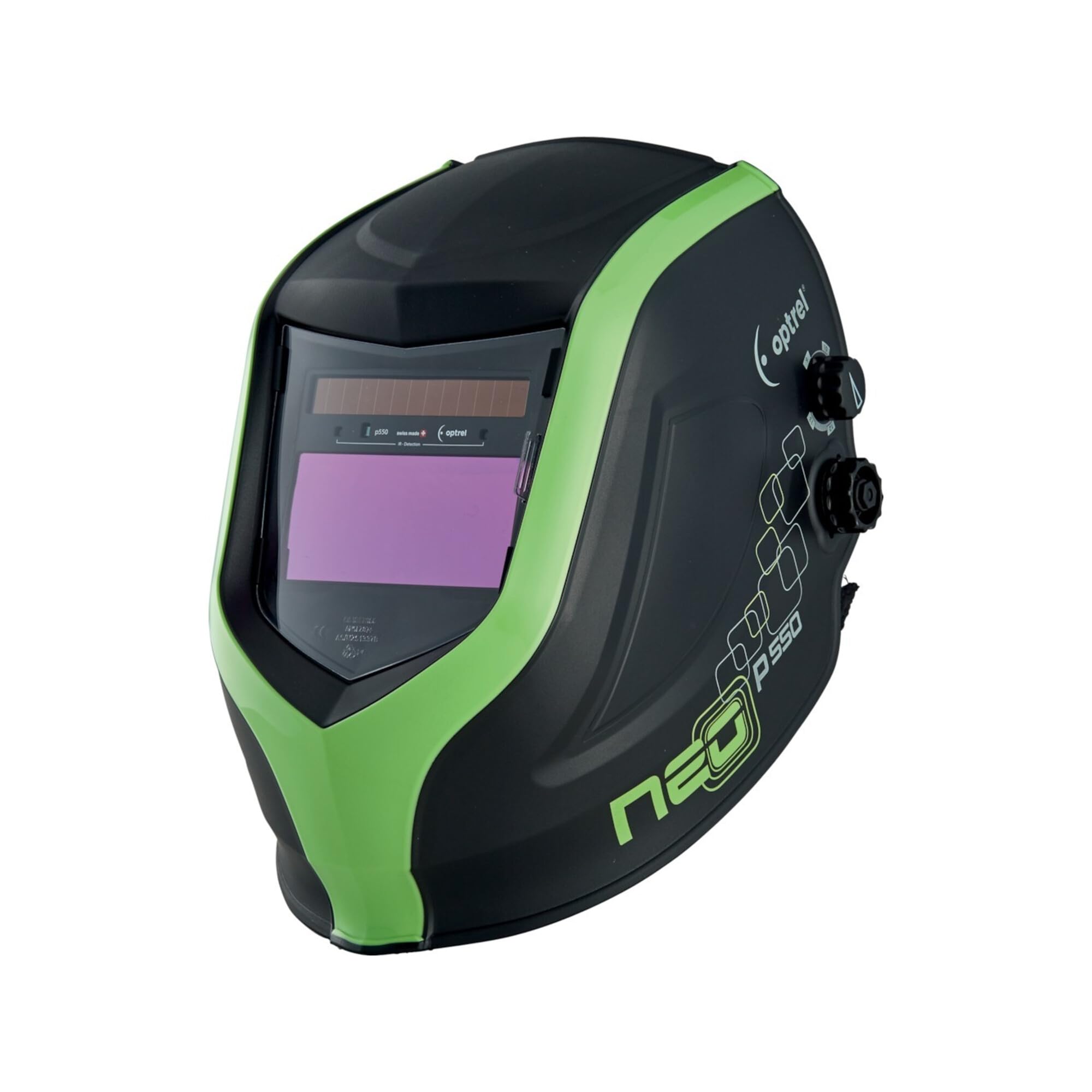 OPTREL Schweißerhelm neo p550 Green schwarz/grün