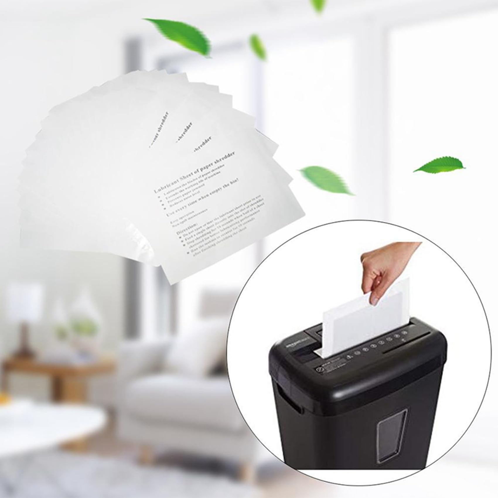 60PZ Shredder Fogli di Lubrificante Shredder Olio Lubrificante Tipo di Carta Portatile Olio Lubrificante per