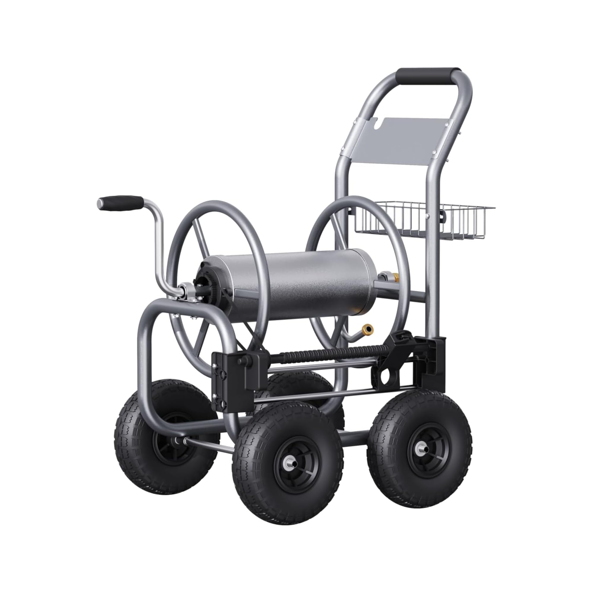 Giraffe Tools Garden Hose Reel Cart with Wheels,250FT 5/8" Hose Capacity