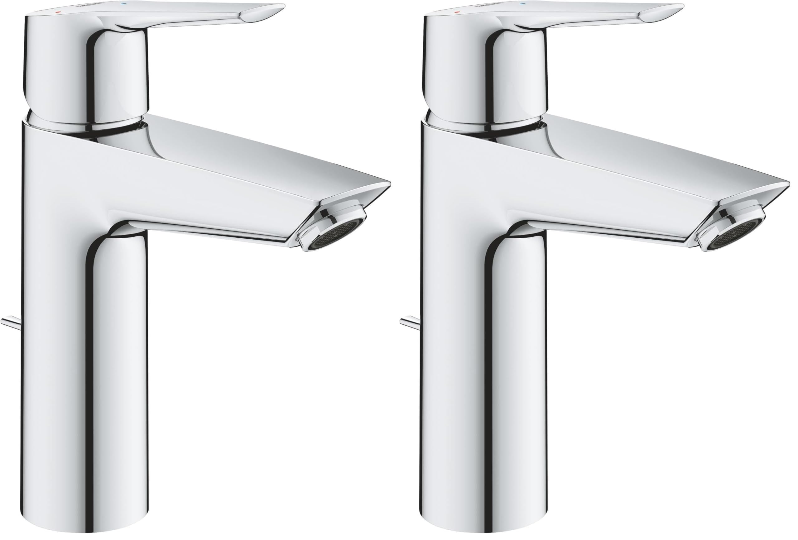 Mitigeur lavabo GROHE Start M avec tirette de vidage pour salle de bains moderne (Lot de 2)