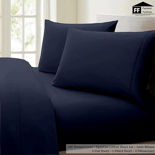 Miniatura 10 de Juego de sábanas divididas California King para cama ajustable, tejido de satén suave, 600 hilos, 100% algodón egipcio, juego de 5 piezas con 2