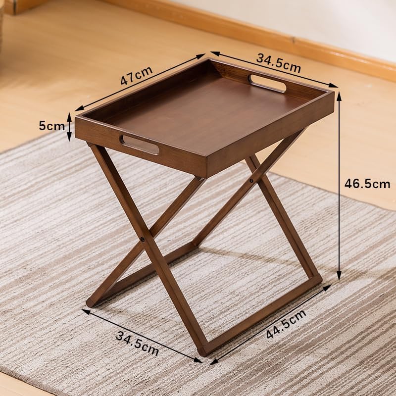折りたたみ式の小さなコーヒーテーブル Xフレーム脚付きポータブル 折りたたみキッチンテーブル ArcticDeer 省スペースで拡張