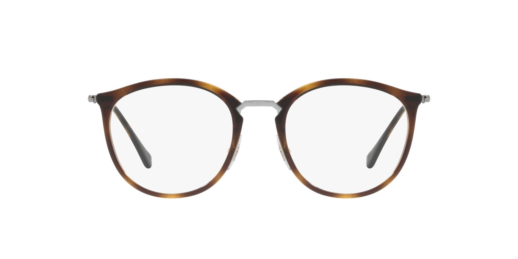 Ray-Ban Rx7140 kwadratowe oprawki do okularów korekcyjnych, Brązowy (Havana), 49