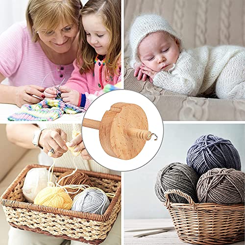 Handspindel Zum Spinnen Drop Spindel Spindel Wolle Spinnen Top Whorl Garnspindel zum Handspinnen Wolle, Handspindel Zum Spinnen aus Holz für Anfängerinnen Anfänger