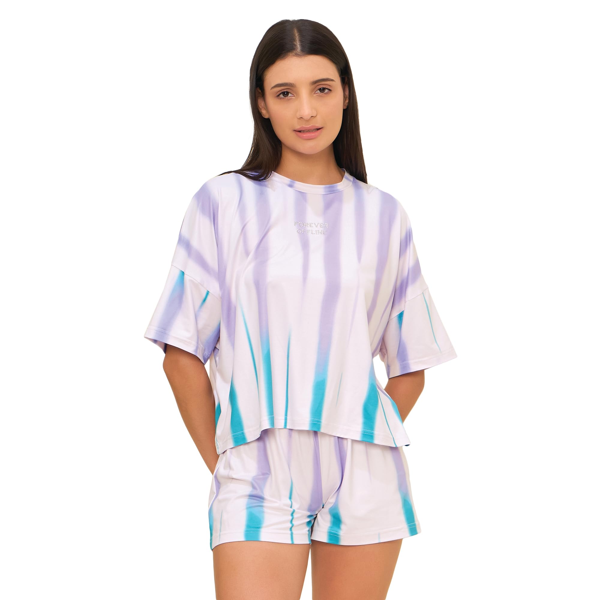 Women Printed Shorts Set-image-13