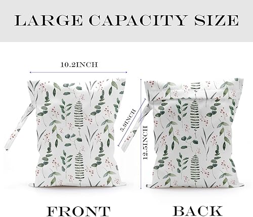 Miniatura 3 de zcyxuuw 2 bolsas húmedas, bolsa húmeda para traje de baño, viajes, playa, piscina, pañales, ropa sucia de yoga, gimnasio, artículos de tocador,