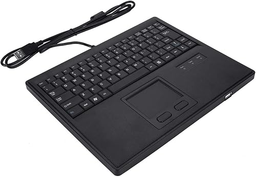 Miniatura 5 de Teclado táctil con cable de 10 pulgadas, 84 teclas ultra delgado integrado multitáctil tijeras trackpad para
