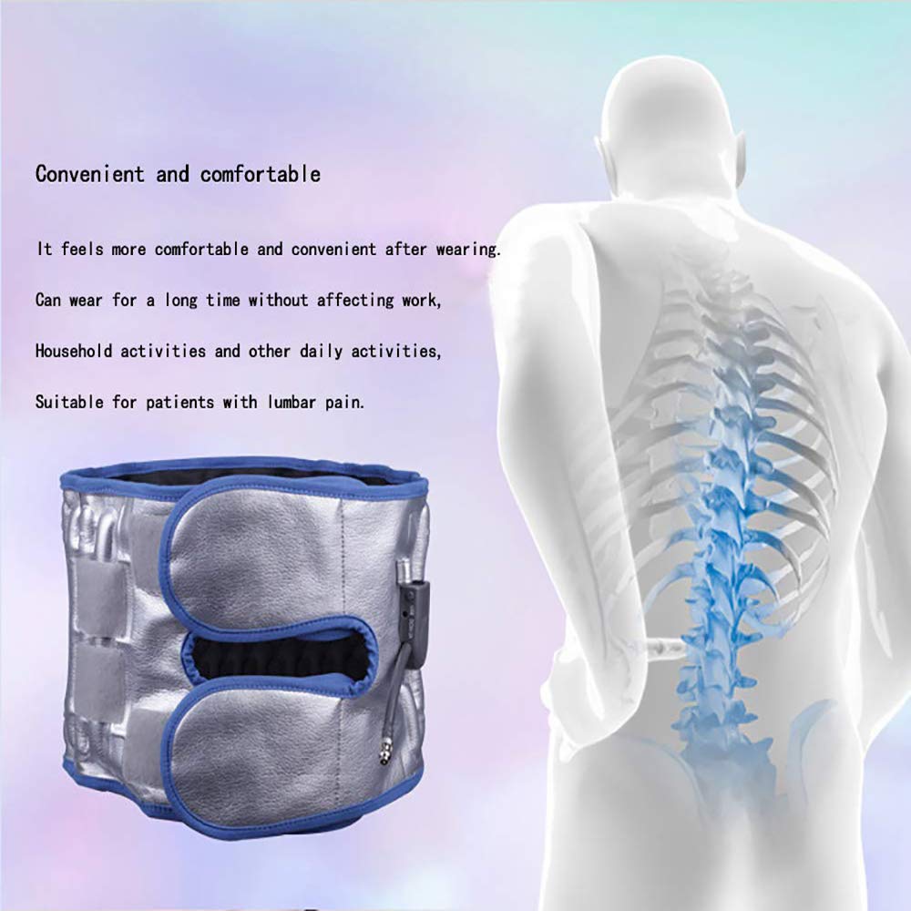 Faja Lumbar Fitness, cinturón de Soporte de Cintura Inflable, Terapia de Calor con Envoltura térmiate Inferior de la Espalda para aliviar el Dolor de la Cintura Tensión Muscular