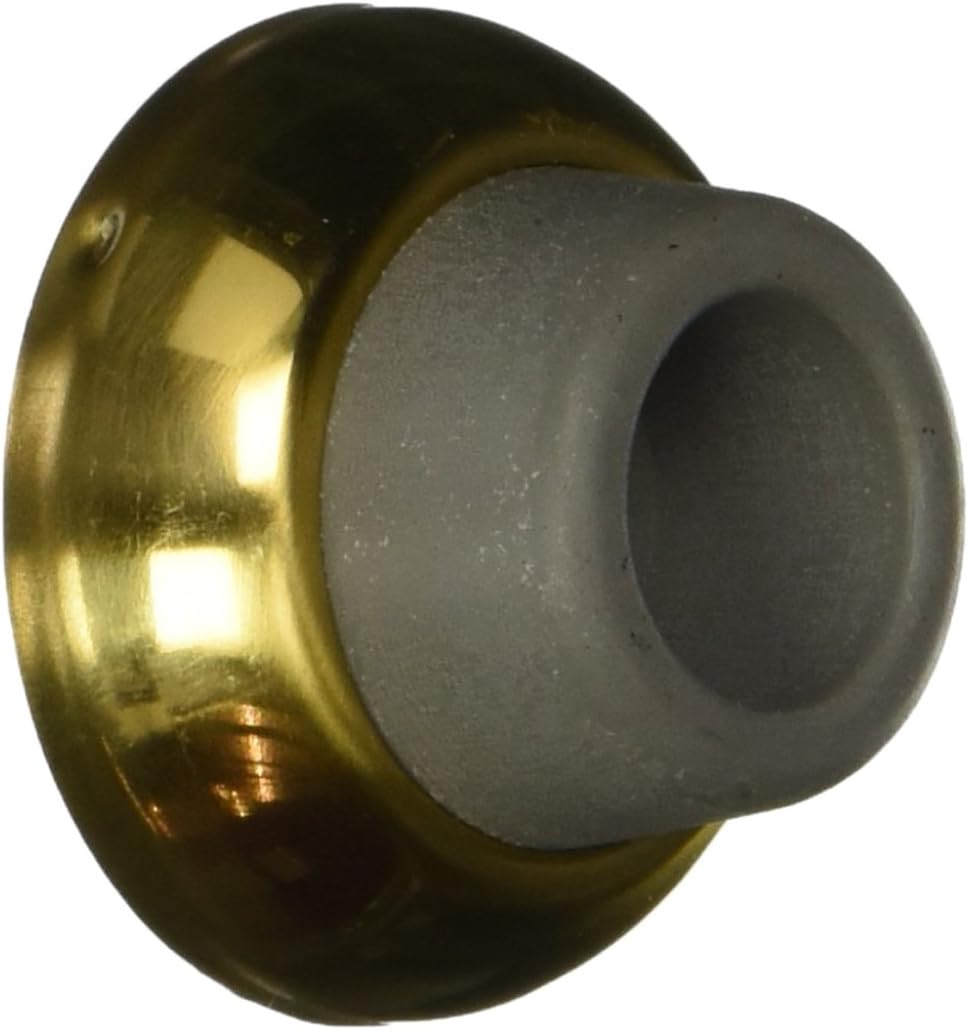 Deltana WB178U15 17/8-Inch Diameter Solid Brass Concave Flush Bumper