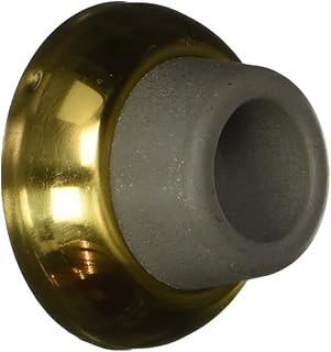 Deltana WB178U3 17/8-Inch Diameter Solid Brass Concave Flush Bumper