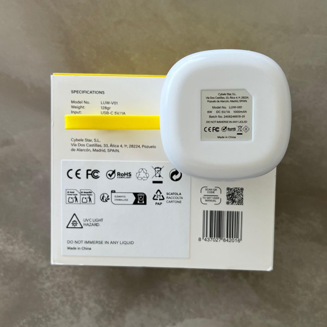 Lumen Esterilizador UV Portátil para Biberones y Accesorios Bebé