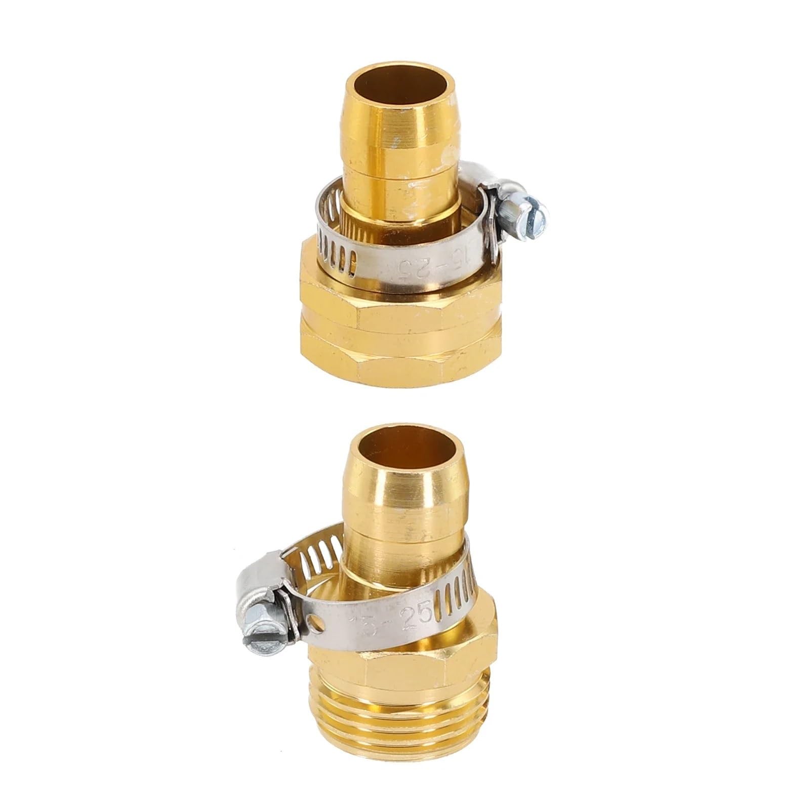 Connettori e raccordi per tubi flessibili da giardino, in ottone, 4 pezzi, per riparazione tubi da giardino (interno)