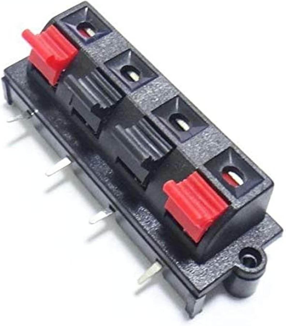 4 pin Red and Black Spring Push Type Loud speaker wire Audio Terminal Board Connector